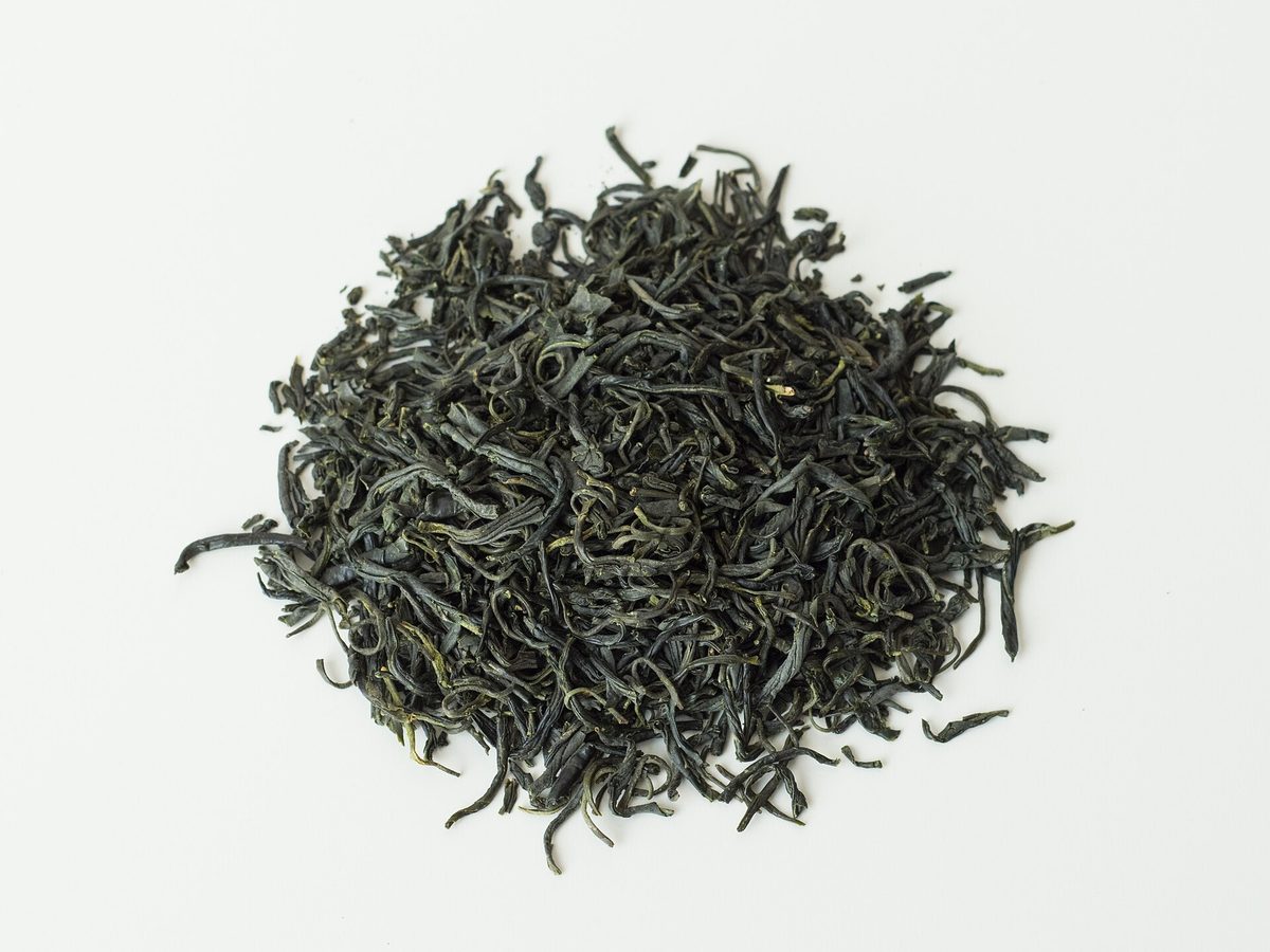 Kamairicha tea — loose leaves